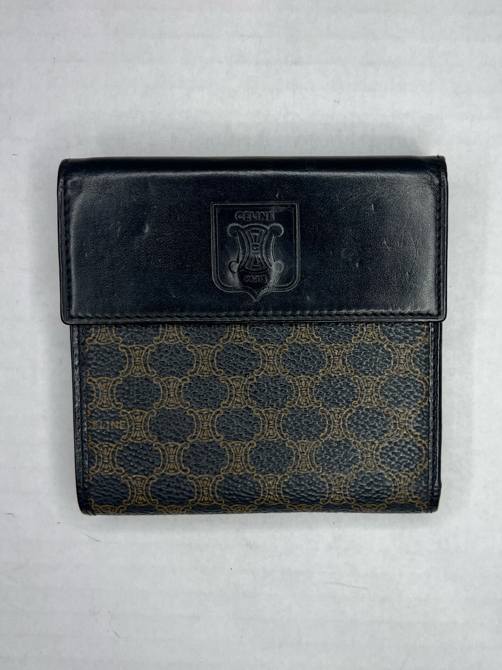 vintage Celine Macadam Blason Folded Wallet